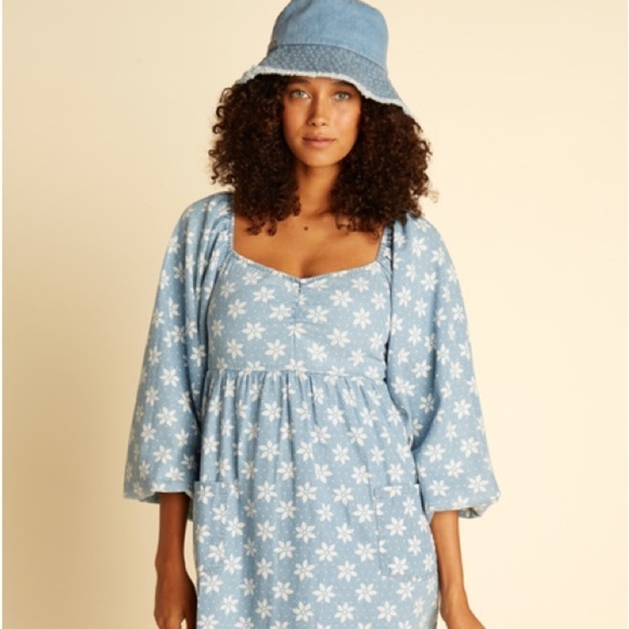 🔆BILLABONG🔆 Wrangler Just A Dream Babydoll Dress - Picture 7 of 17